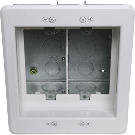 arlington steel tv box|recessed electrical box for tv.